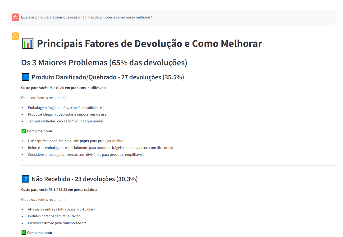 Assistente de IA EcommProfit